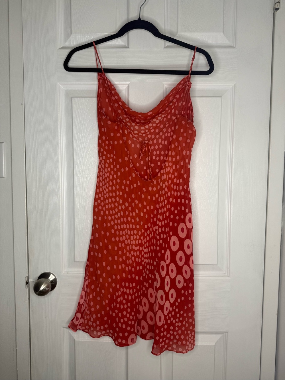 Victoria's Secret Red & Pink Polka Dot Slip Dress